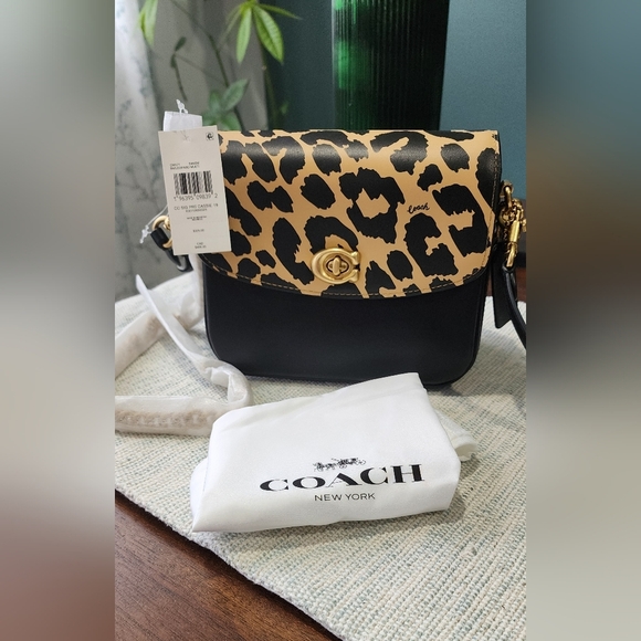 Coach Cassie Crossbody 19 With Leopard Print - Picture 2 of 15